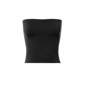 Dynamic Black Strapless Tube Long Tube  Top Sz L New In Package